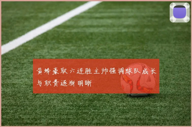 黄蜂豪取六连胜主帅强调球队成长与职责逐渐明晰