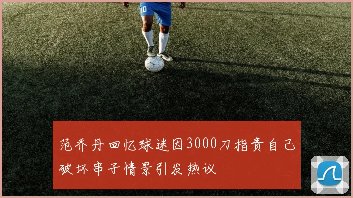 范乔丹回忆球迷因3000刀指责自己破坏串子情景引发热议